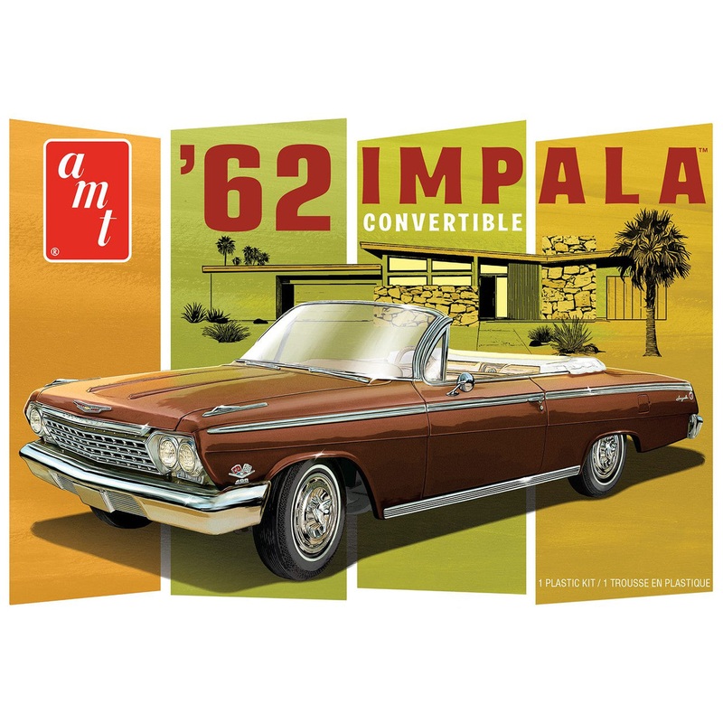 AMT 1355 1/25 1962 Chevy Impala Convertible