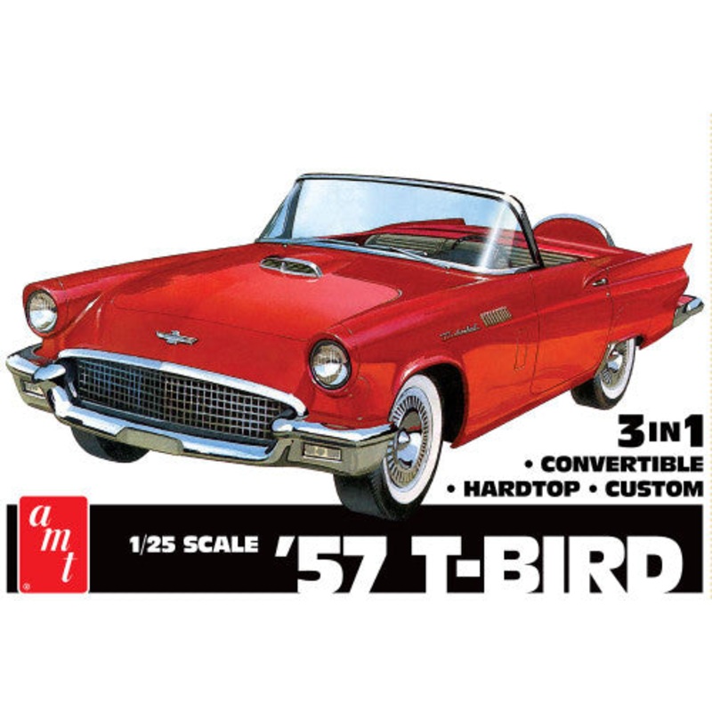 AMT 1397 1/24 1957 Ford Thunderbird (3 in 1)
