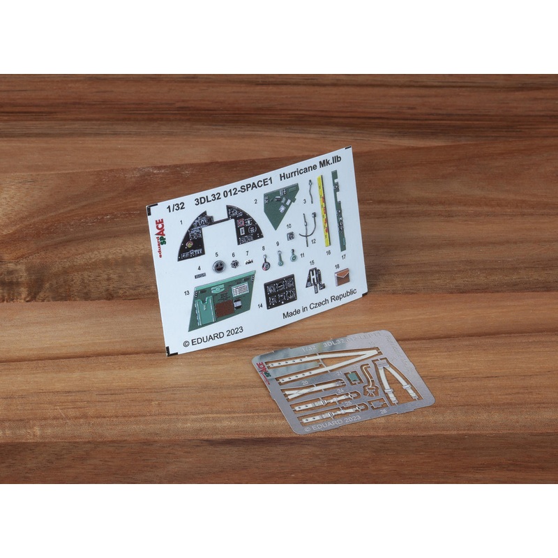 Eduard 3DL32012 1/32 Hurricane Mk. IIb SPACE 3D Decals + Etched Parts