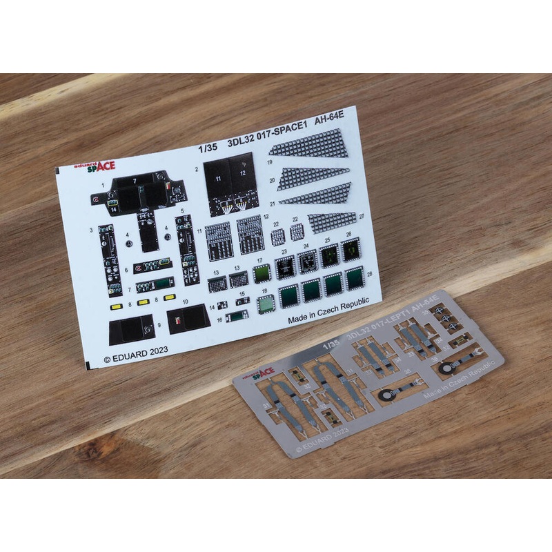 Eduard 3DL32017 1/32 AH64E Apache SPACE 3D Decals + Etched Parts