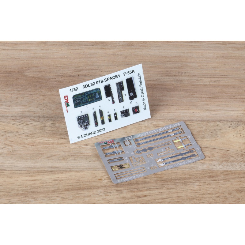 Eduard 3DL32018 1/32 F-35A SPACE 3D Decals + Etched Parts