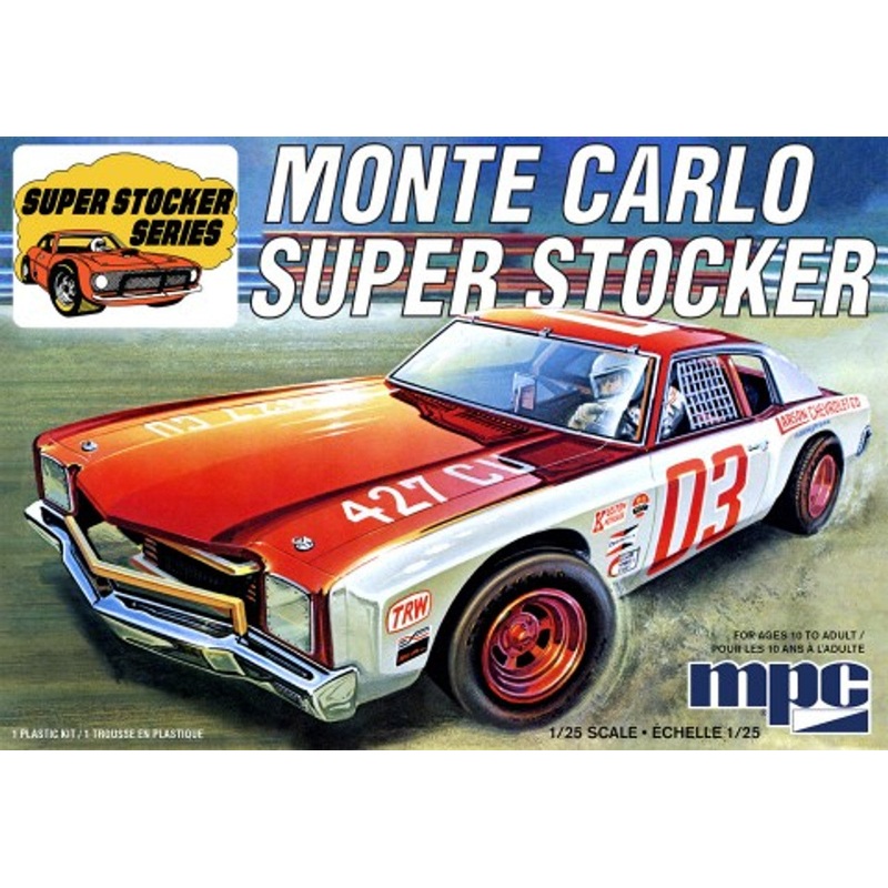 MPC 962M 1/25 1971 Chevy Monte Carlo Super Stocker Race Car