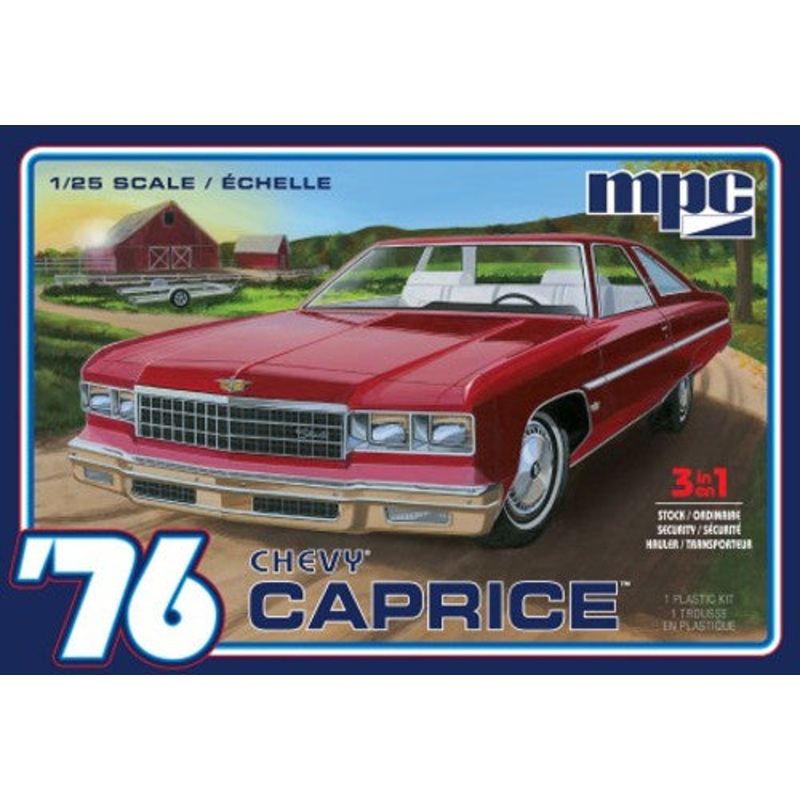 MPC 963M 1/25 '76 Chevy Caprice w/ Trailer