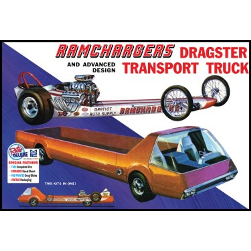 MPC 970 1/25 Ramchargers Dragster and Transporter Truck
