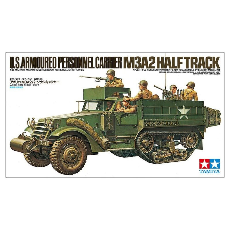 Tamiya 35070 1/35 U.S. Armored Personnel Carrier M3A2 Half Track