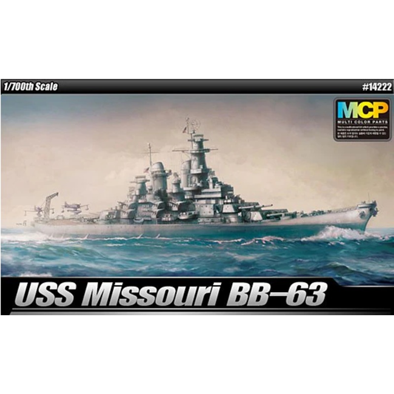 Academy 14222 1/700 USS Missouri BB-63 with Multi-Color Parts