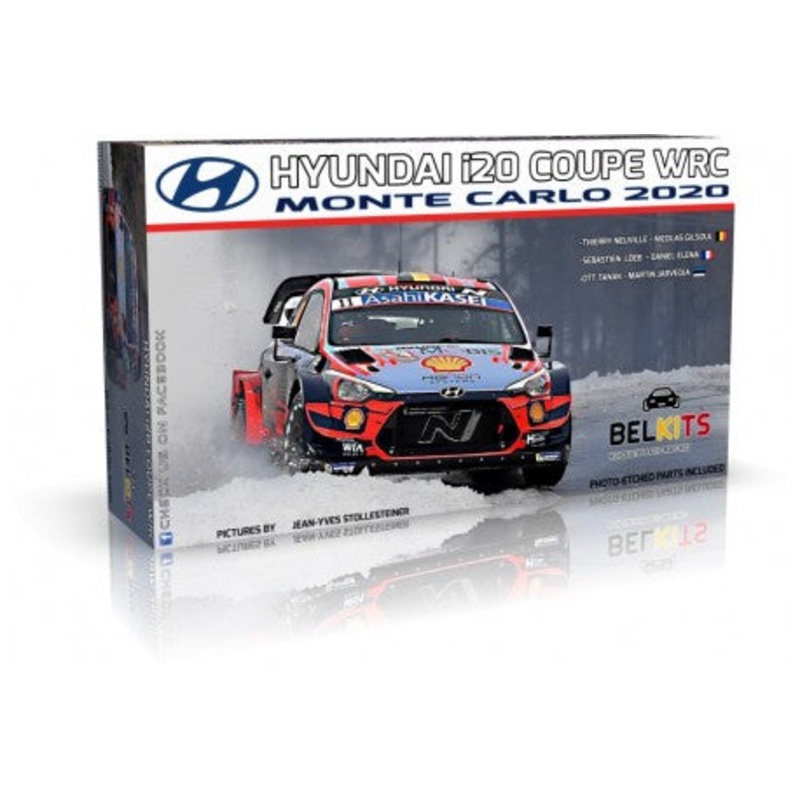 BelKits 021 1/24 HYUNDAI NEUVILLE I20 COUPE WRC MONTE CARLO