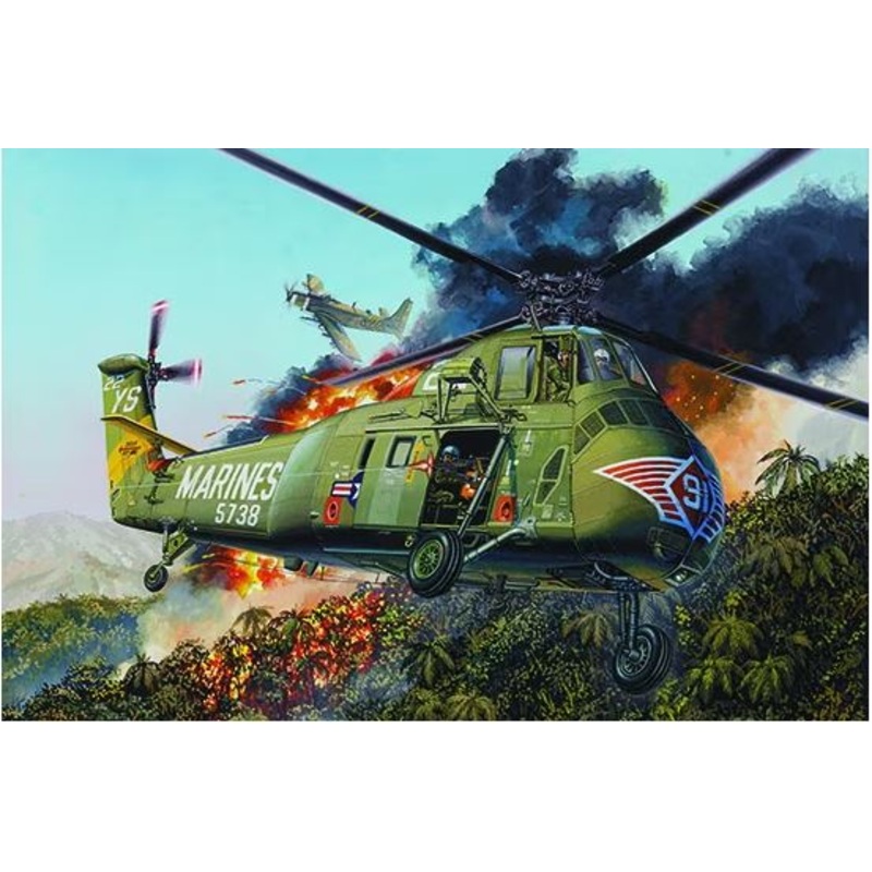 Trumpeter 02881 1/48 H34 US MARINES HELICOPTER