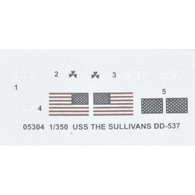 Trumpter 05304 1/350 USS The Sullivans DD-537
