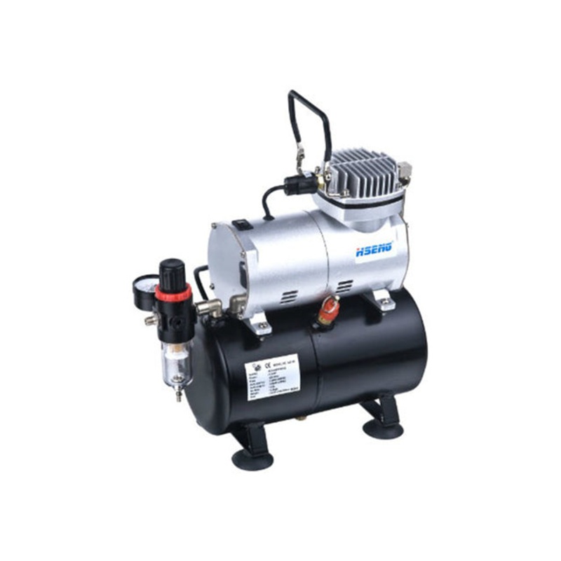 Value Air AS-186  1/6 HP Airbrush Compressor w/ air tank, regulator and moisture trap.