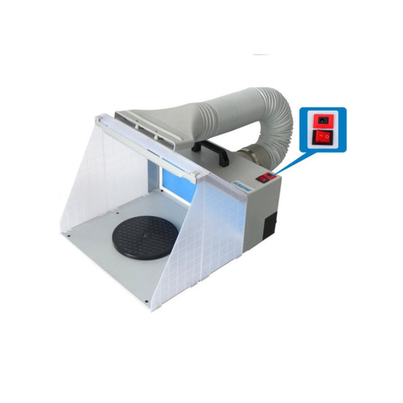 Value Air HS-E420DCLK Airbrush Paint Spray Booth with led light
