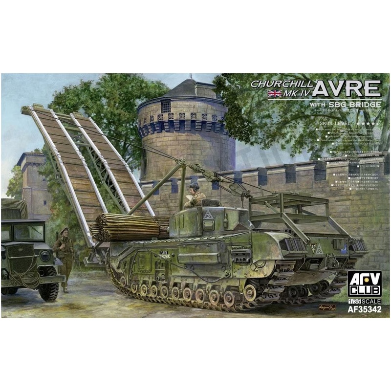 AFV Club 35342 1/35 British Churchill Mk.IV AVRE Bridge Layer Tank