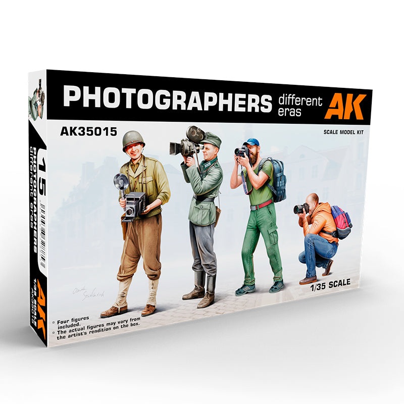 AK Interactive 35015 1/35 PHOTOGRAPHERS (DIFFERENT ERAS)