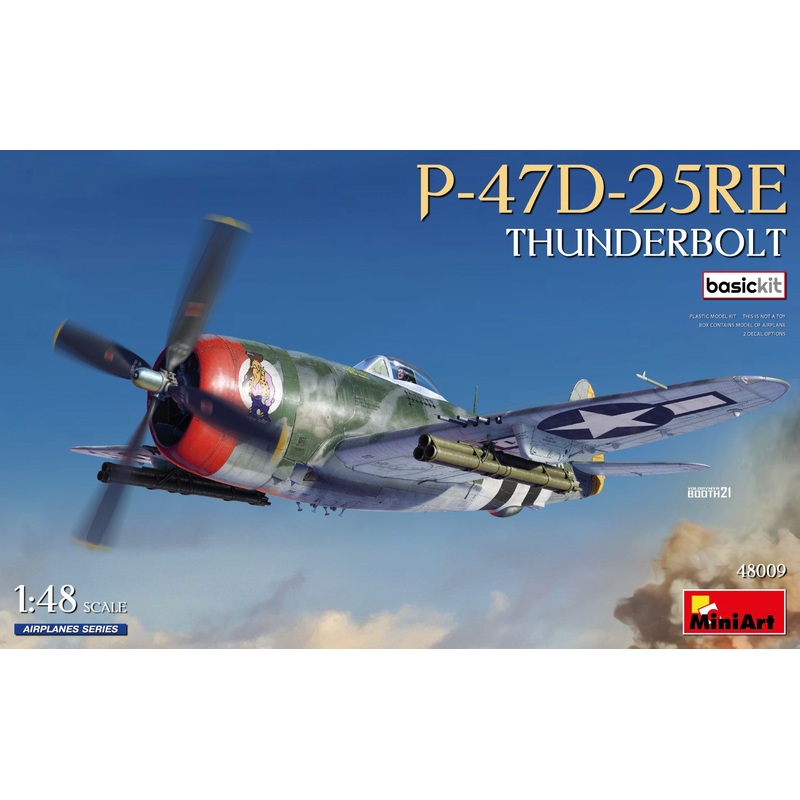 MiniArt 48009 1/48 P-47D-25RE Thunderbolt - Basic Kit