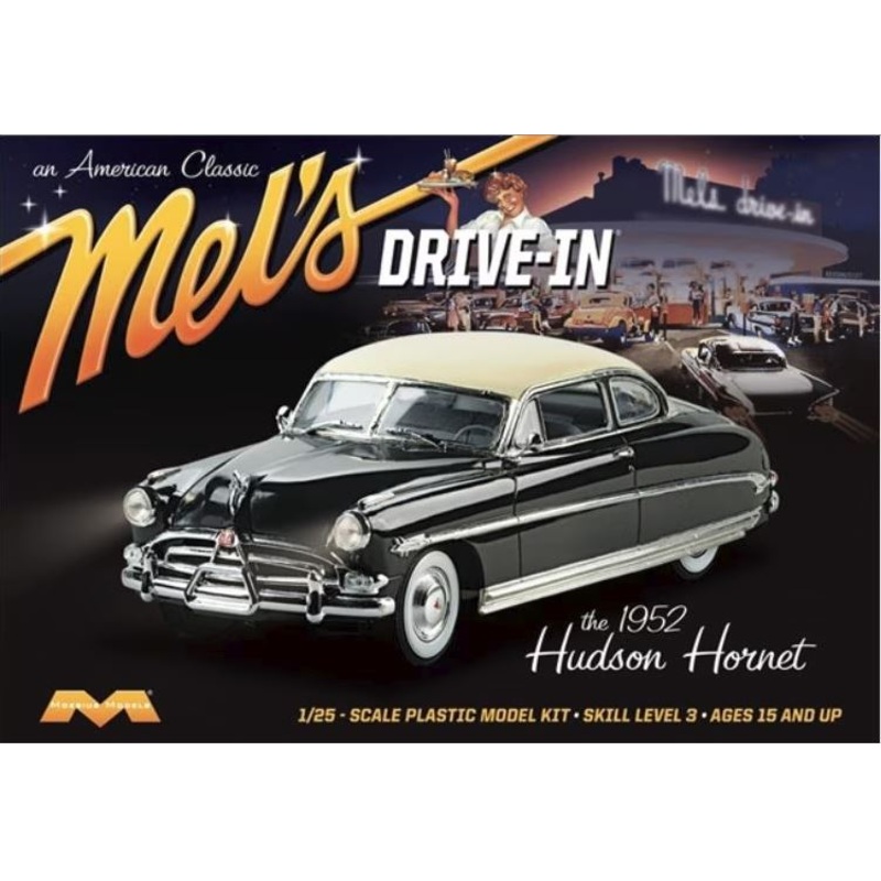 Moebius 1216 1/25 1952 Hudson Hornet Car Mel's Drive-In