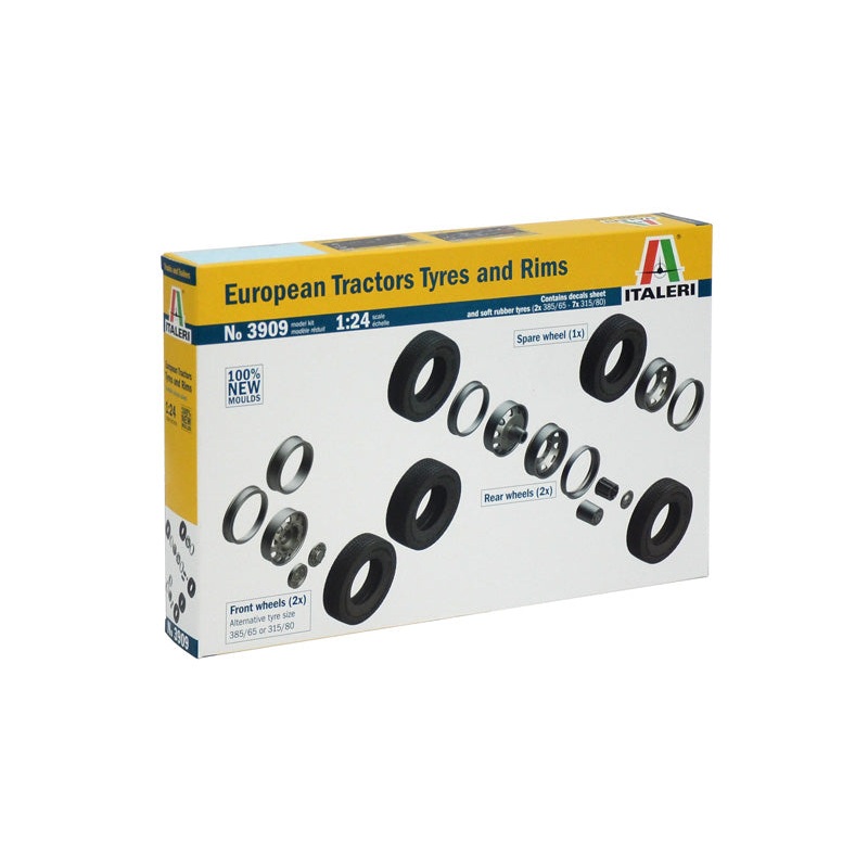 Italeri 3909 1/24 EUROPEAN TRACTORS TYRES and RIMS