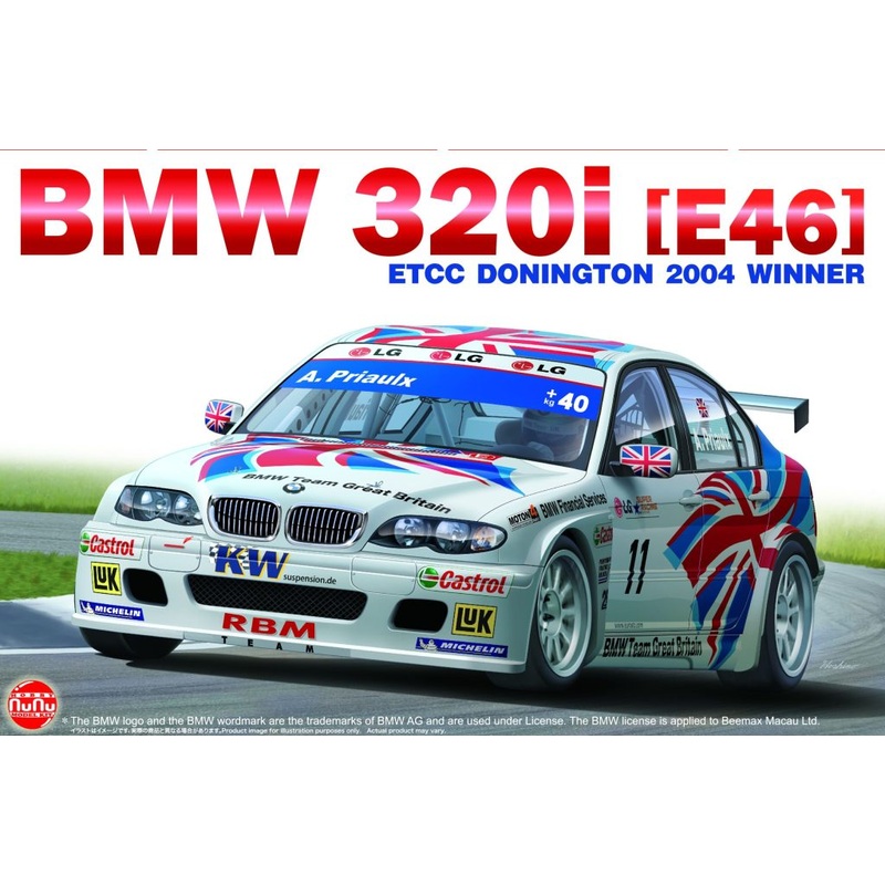 NuNu 24033 1/24 BMW 320i E46 04 ETCC DONINGTON WINNER