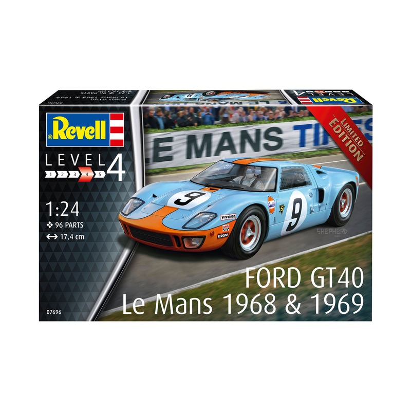 Revell 7696 1/24 Ford GT 40 Le Mans 1968/69