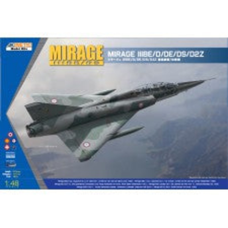 Kinetic 48054 1/48 Dassault Mirage IIIBE/D/DE/DS/D2Z