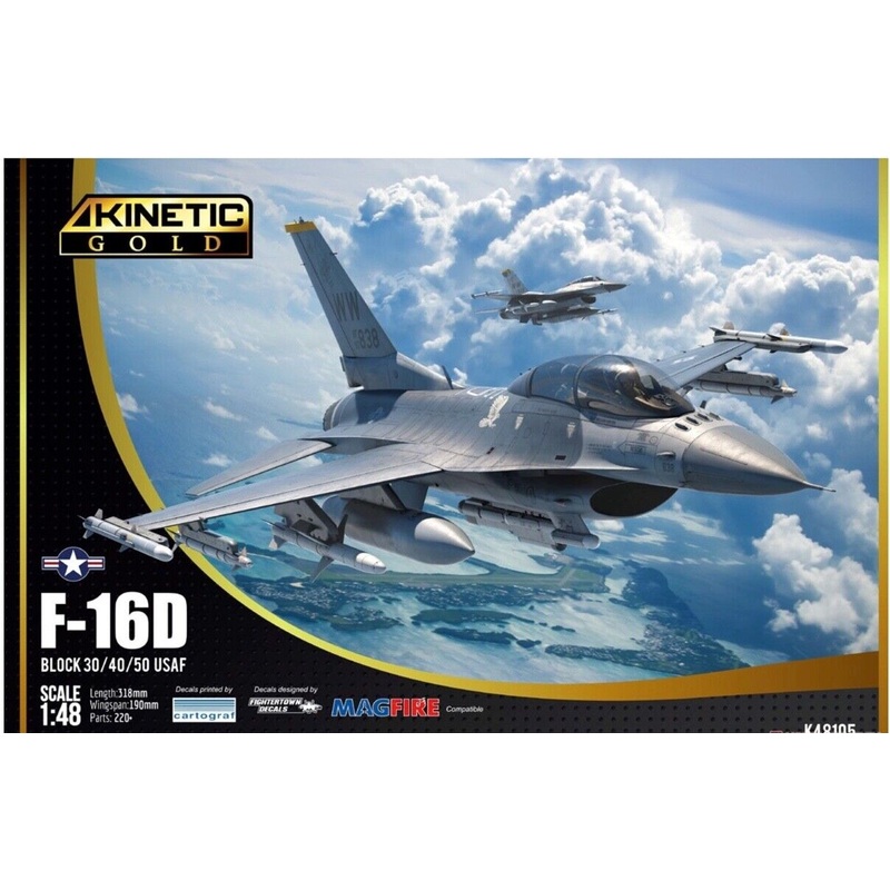 Kinetic 48105 1/48 F-16D Block 30/40/50 USAF