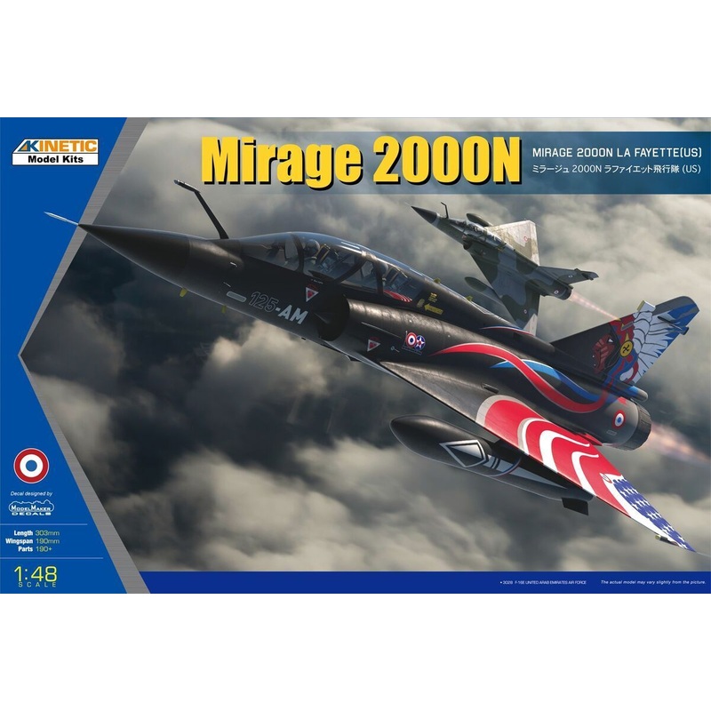 Kinetic 48124 1/48 Mirage 2000N La Fayette