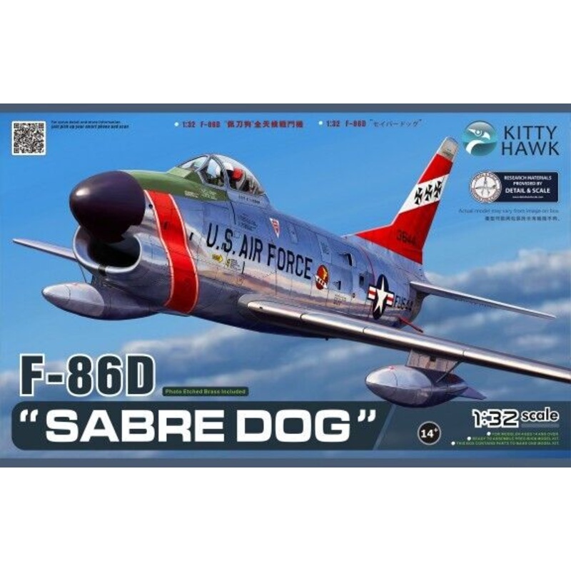Kitty Hawk 32007 1/32 F-86D Sabre Dog USAF Fighter