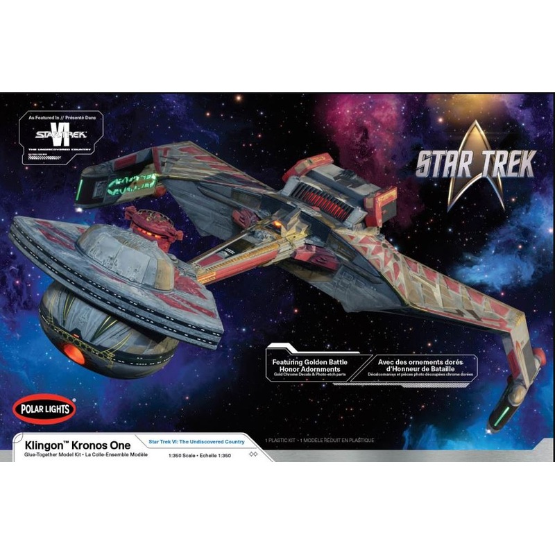 POLAR LIGHTS 997M 1/350 STAR TREK VI KLINGON KRONOS ONE