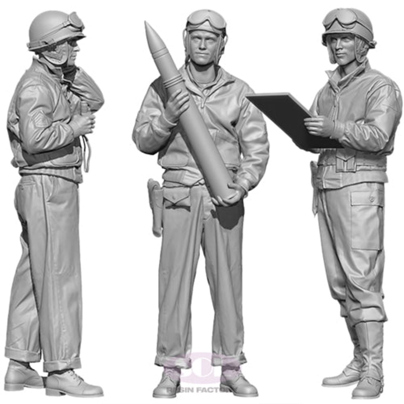 SOL Resin Factory MM680 1/35 WWII U.S. M10 Tank Crew