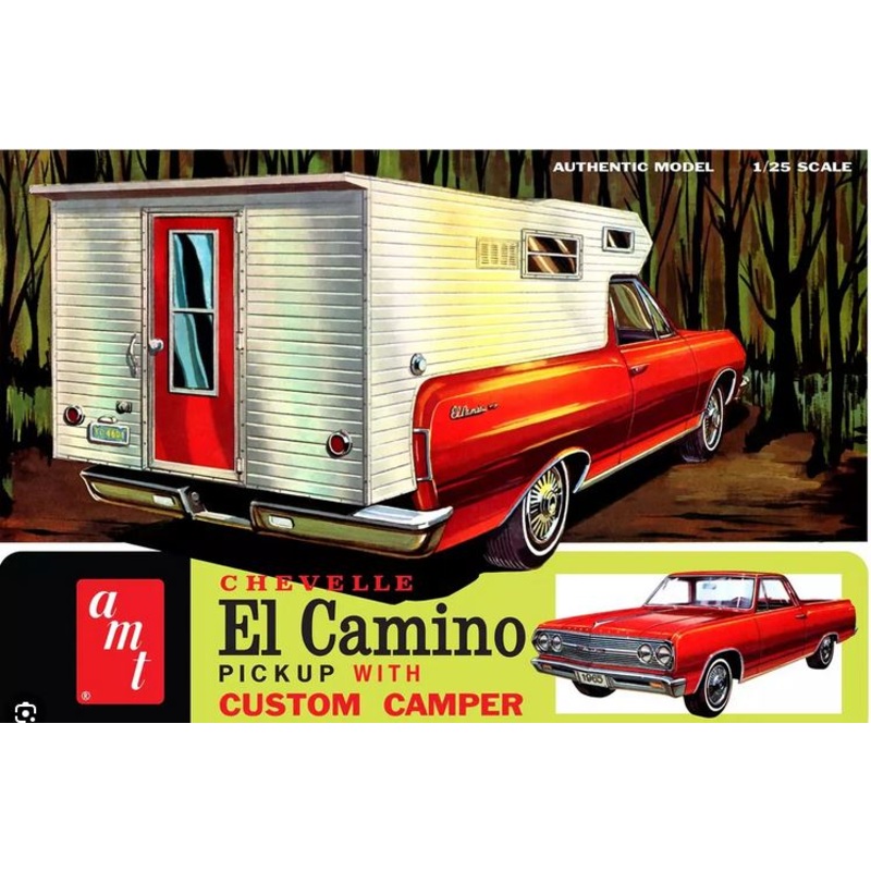 AMT 1364 1/25 1965 Chevy El Camino w/Camper