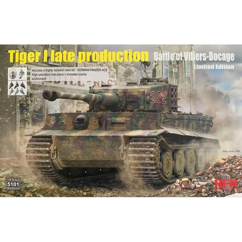 Rye Field Model 5101 1/35 Tiger I Late Production - Battle of Villers-Bocage Limited Edition
