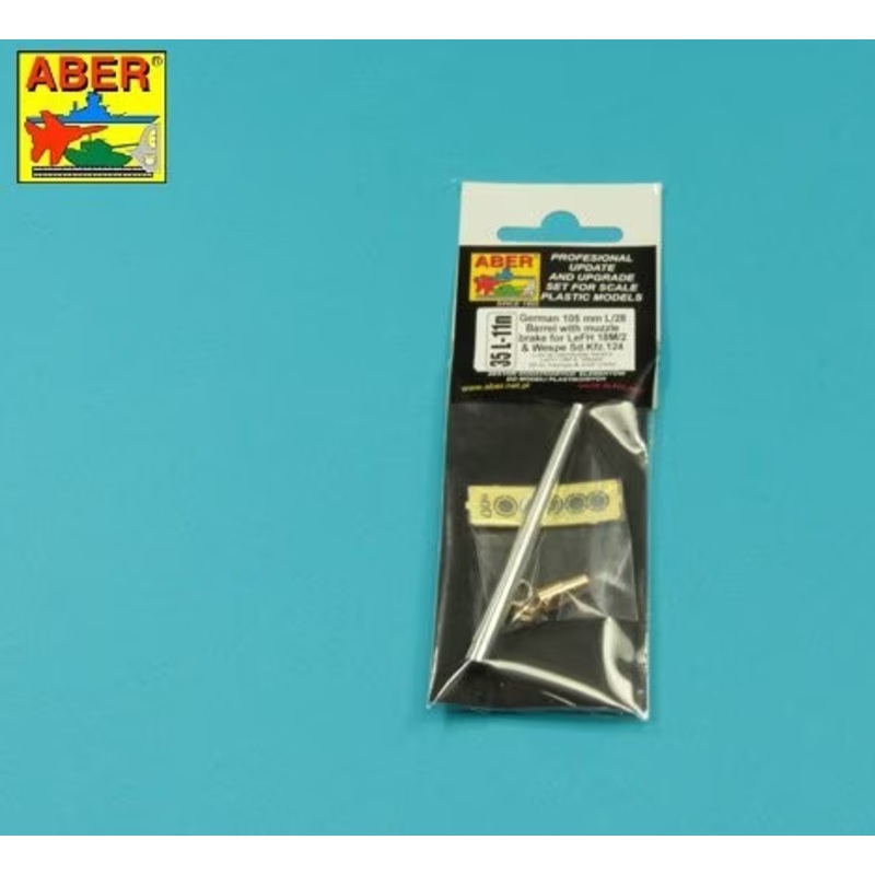 ABER 35L011N  German 105mm LeFH 18M/2 L/28 Barrel for Sd.Kfz.124 Wespe