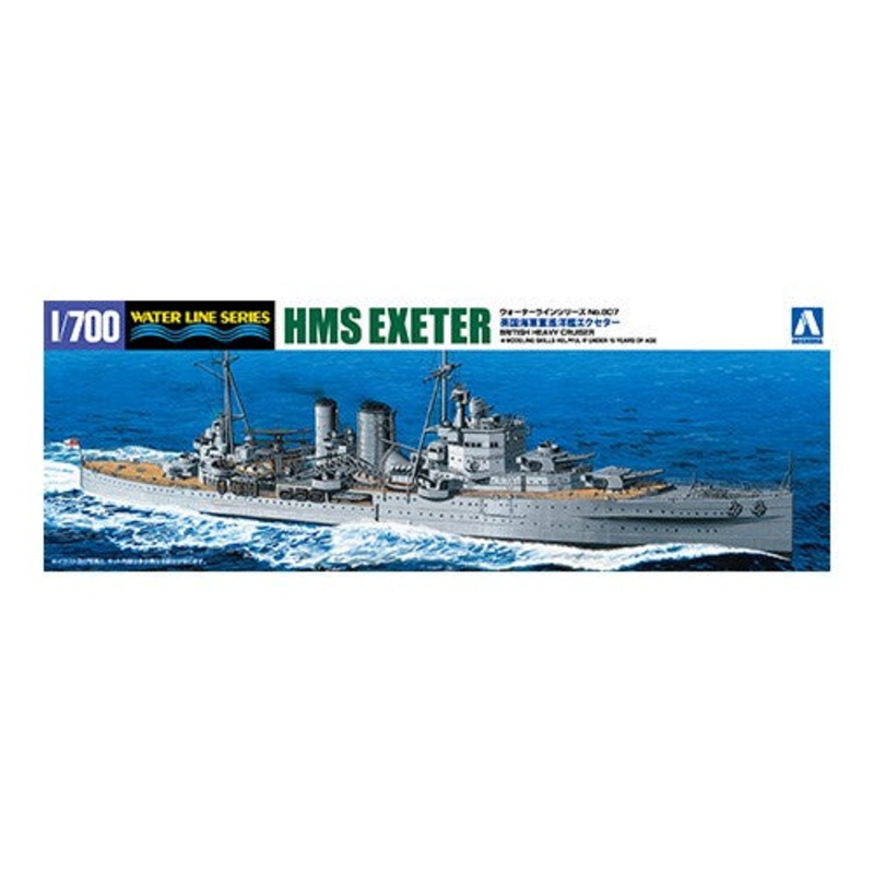 Aoshima 1/700 British Heavy Cruiser Exeter
