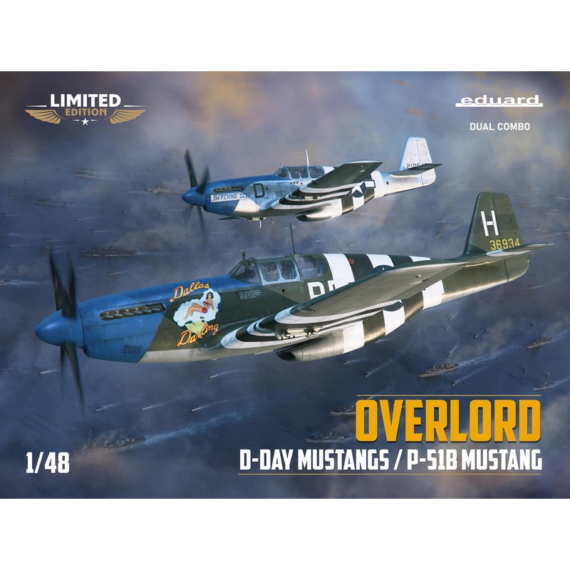 Eduard ED11181  OVERLORD: D-DAY MUSTANGS / P-51B MUSTANG DUAL COMBO