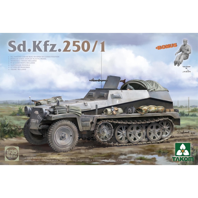 TAKOM 2184 1/35 Sd.Kfz 250/1 German halftrack