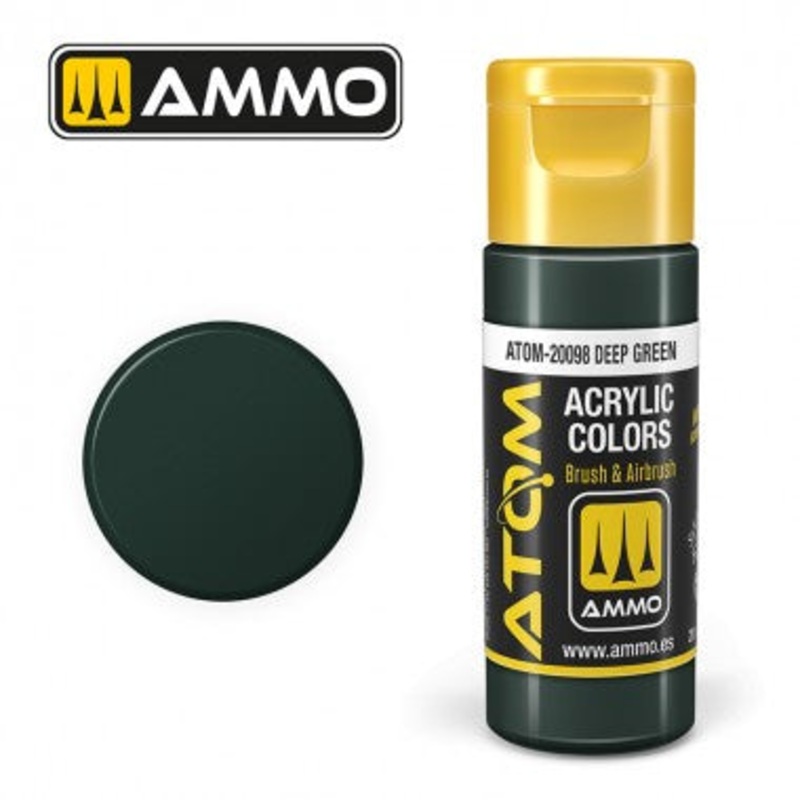 AMMO by Mig 20098 ATOM Acrylic Color - Deep Green
