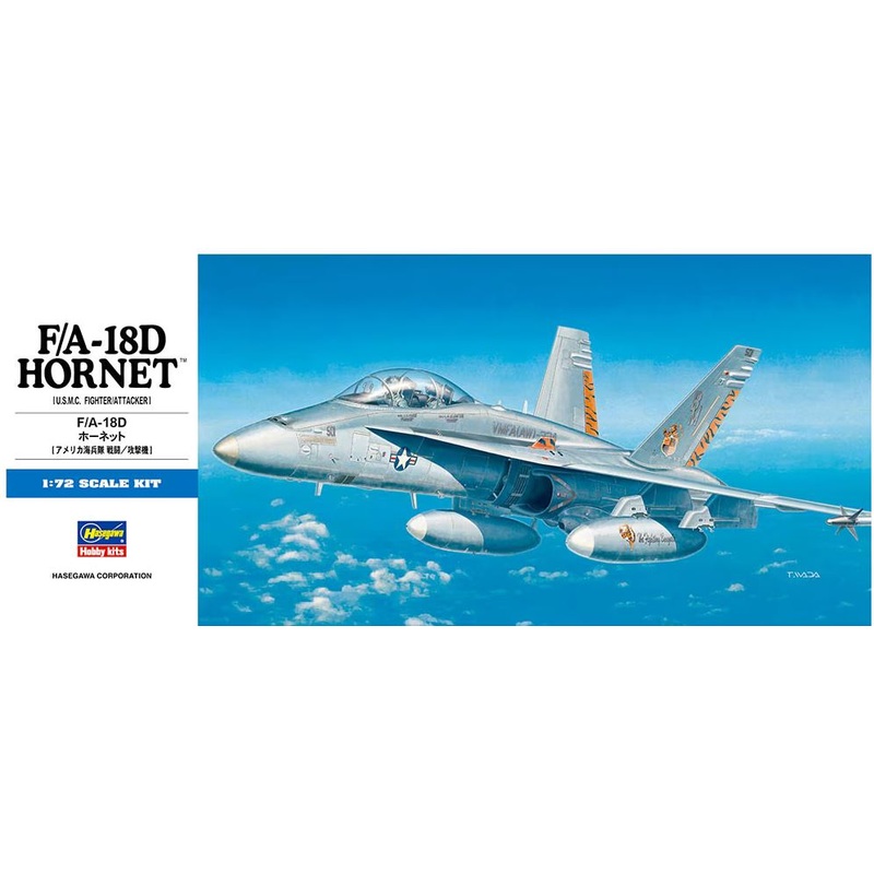 Hasegawa 00439 1/72 F/A-18D Hornet U.S.M.C. Fighter/Attacker
