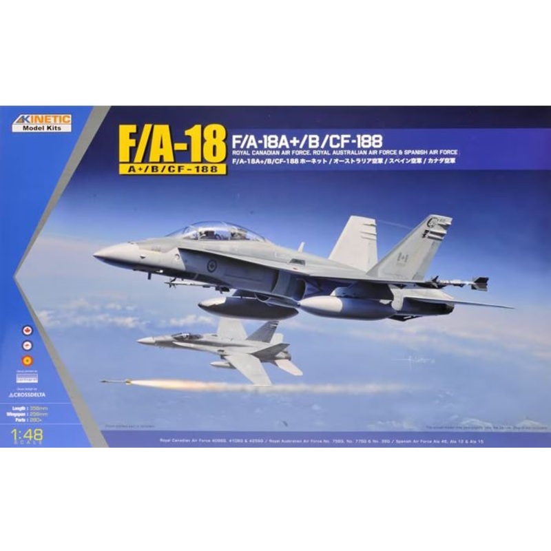 Kinetic 48030 1/48 F/A-18A+/B / CF-188 Canadian Australian Spanish Hornet