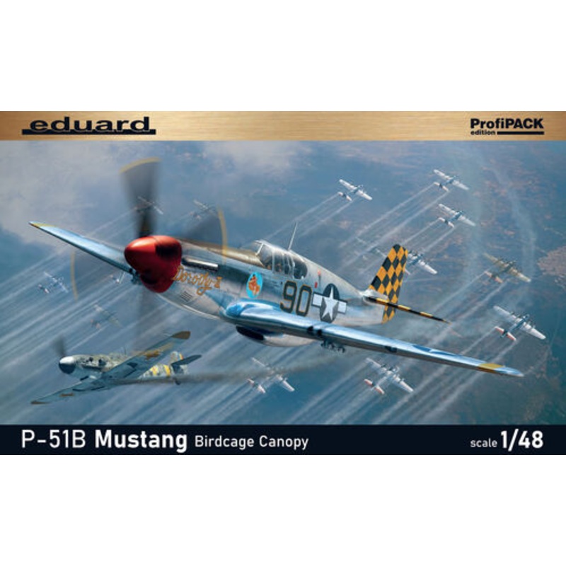 Eduard 82107 1/48 P-51B Mustang Birdcage Canopy - The ProfiPACK Edition