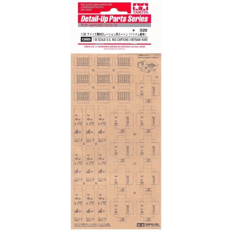 Tamiya 12685 1/35 US MCI Cartons - Vietnam War