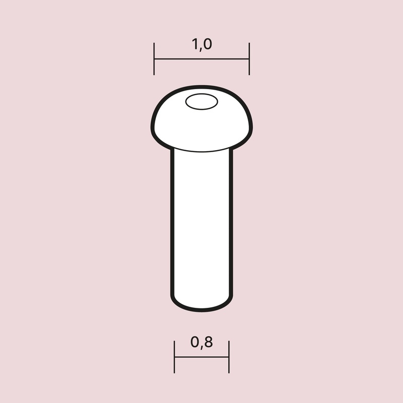 Scale Cars Online R024 1/24 Rivets 1,0 mm (round head) - 60 pcs.