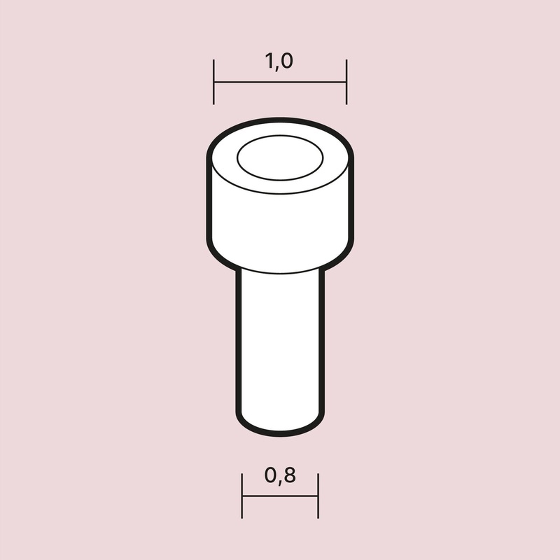 Scale Cars Online R027 1/24 Rivets 1,0 mm (high flat head) - 60 pcs.