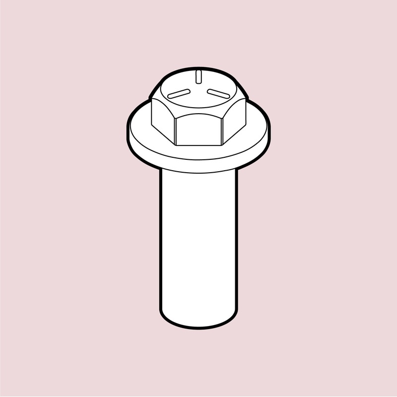 Scale Cars Online R057 1/24 Hexagonal bolts V.4 - 60 pcs.