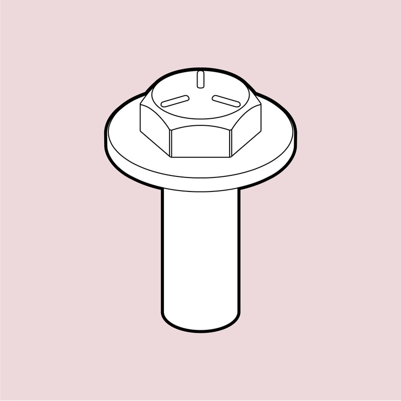 Scale Cars Online R058 1/24 Hexagonal bolts V.6 - 60 pcs.