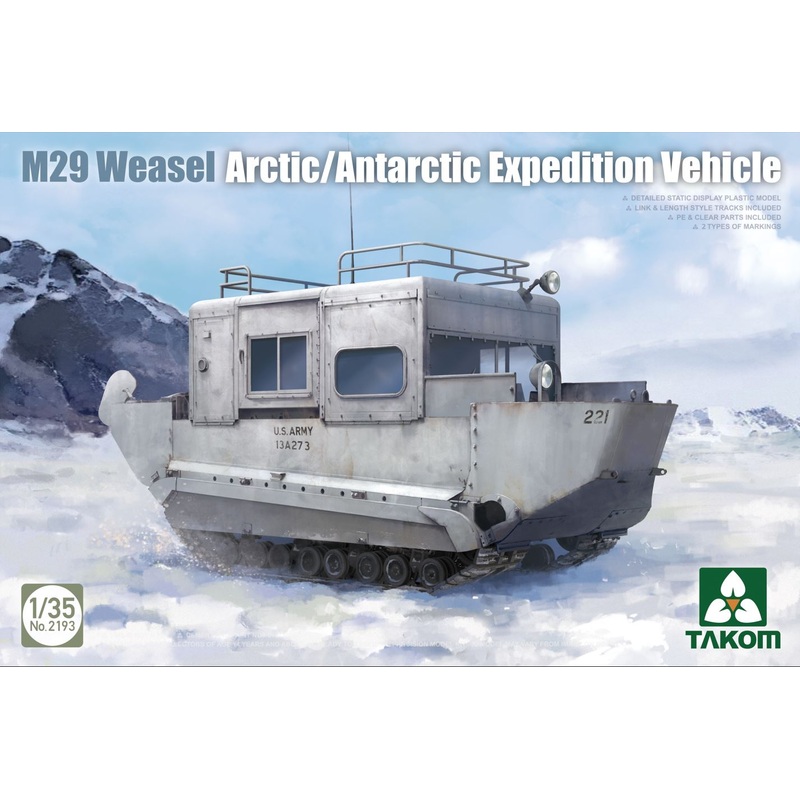 Takom 2193  M29 Weasel Arctic/Antarctic Expedition Vehicle