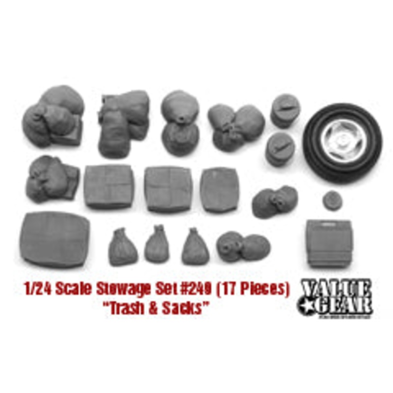 Value Gear VG249 1/24 Universal Gear Set #9 Trash and Sacks