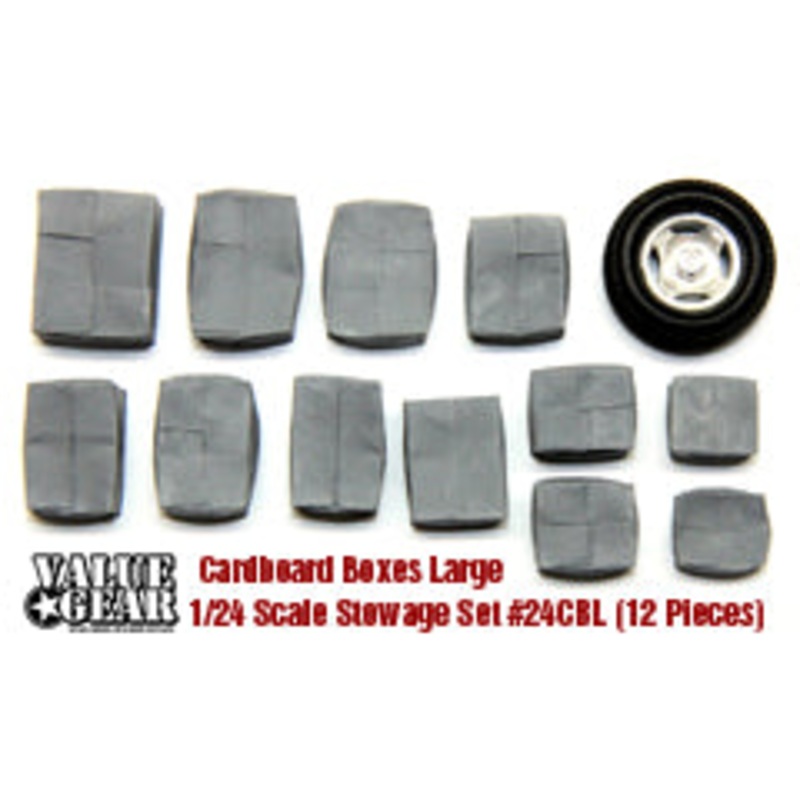 Value Gear VG24CBL 1/24 Universal Set #CBL Cardboard Boxes Large