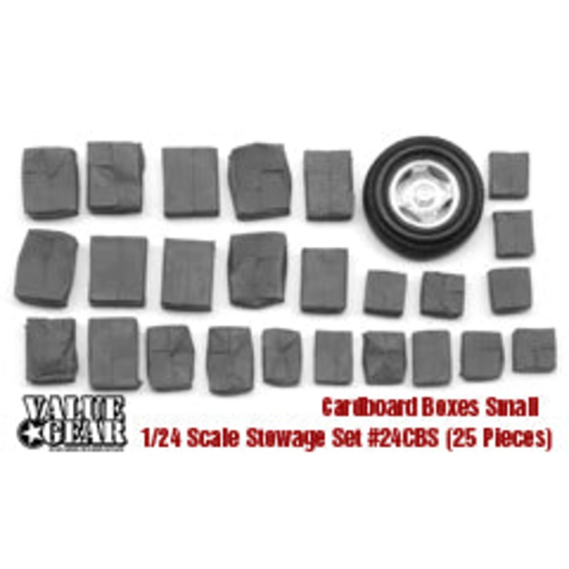 Value Gear VG24CBS 1/24 Universal Set #CBS Cardboard Boxes Small