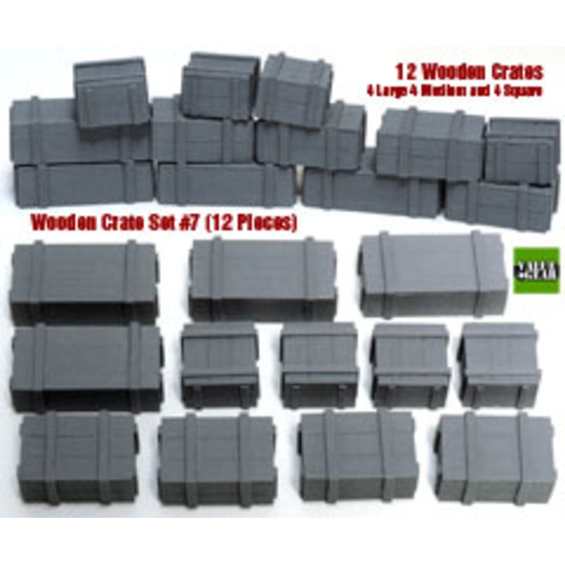 Value Gear VG24WC7  1/24 Universal Wooden Crates Set #WC7 