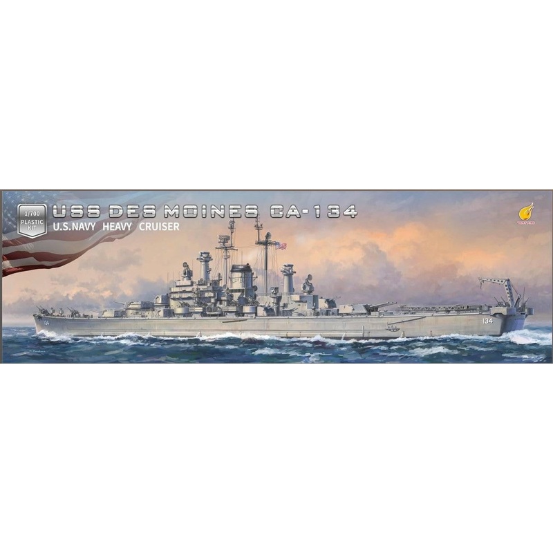 Very Fire VF700907 1/700 Scale USS Des Moines Heavy Cruiser STANDARD VERSION