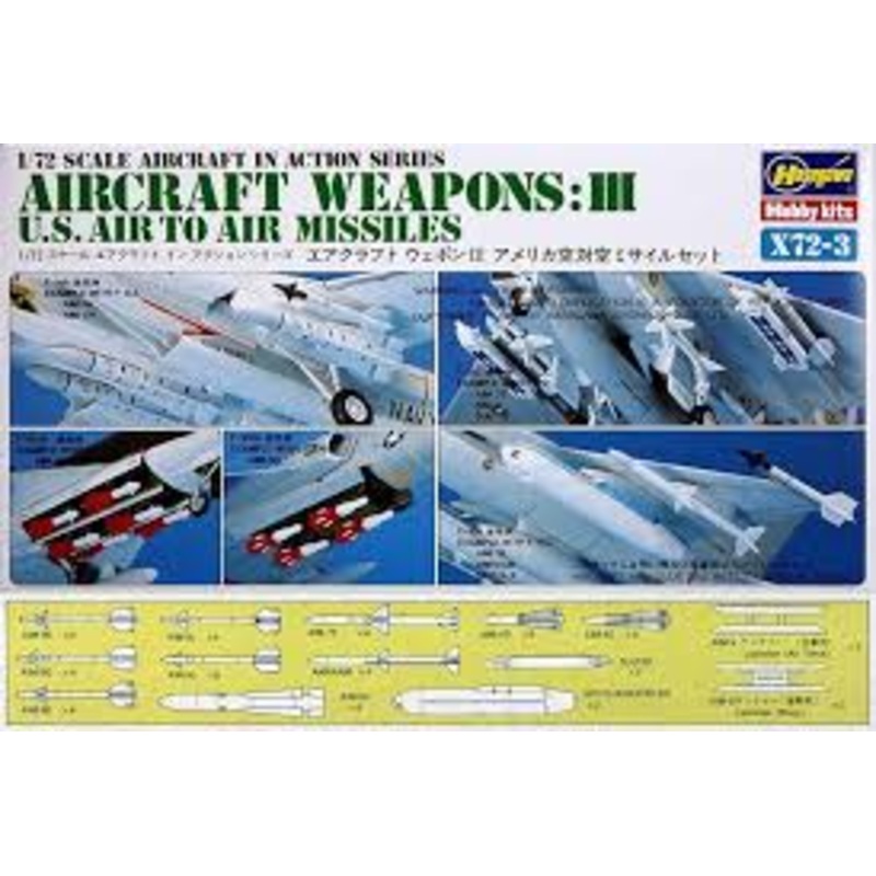 Hasegawa 35003 1/72 US Aircraft Weapons III - US Air to Air Missiles